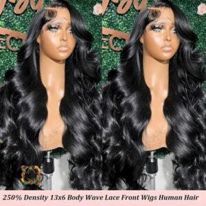 Peluca de cabello semihumano - densidad alta - liso recto - negro - 71,12cm